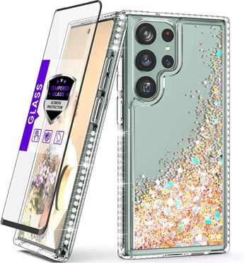 Galaxy S23 Ultra Glitter Bling Case | Red Pepper Cases