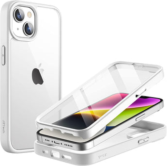 iPhone 14 Clear Case with Built-In Screen Protector