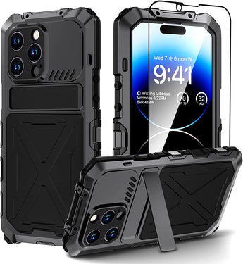 iPhone 14 Pro Metal Kickstand Case: Rugged Protection