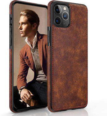 iPhone 14 Pro Leather Case: Slim Luxury Business Bumper