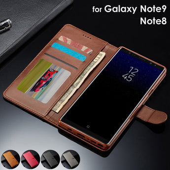 Best Galaxy Note 9 Leather Wallet Flip Case 2026
