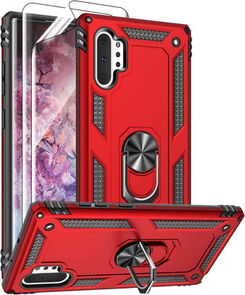 Galaxy Note 10 Plus Shockproof Case with Metal Kickstand