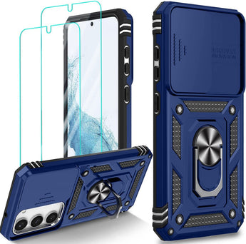 Samsung Galaxy S23 Camera Cover Kickstand Ring Case