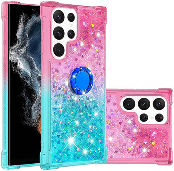 Galaxy S23 Ultra Quicksand Glitter Case: Bold and Tough