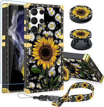 Sunflower Kickstand Case for Galaxy S23 Ultra