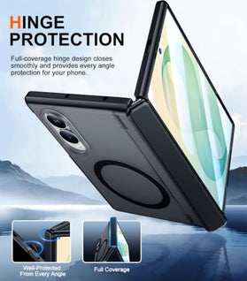 Galaxy Z Fold 8 Magnetic Kickstand Case with Rugged Hinge Protection