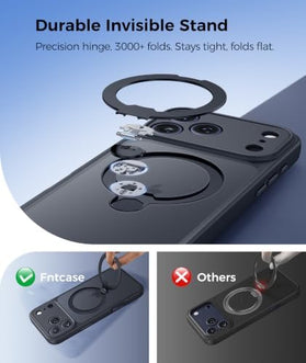 iPhone 18 Pro Translucent Matte Case with Kickstand and Screen Protector