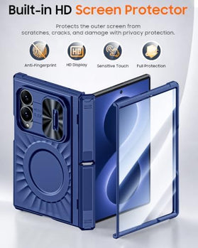 Galaxy Z Fold 8 Case with Dual Hidden Kickstand and Screen Protector - Redpepper Cases