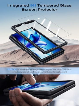 Galaxy Z Fold 8 Magnetic Case with 360 Kickstand and Screen Protector - Redpepper Cases