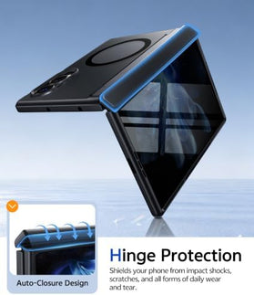Galaxy Z Fold 8 Case with Privacy Screen Protector and Hidden Foldable Kickstand - Redpepper Cases