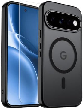 Google Pixel 11 Matte Magnetic Case with Built-In Screen Protector