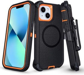iPhone 13 Rugged Case with Belt Clip Holster and Kickstand - Redpepper Cases