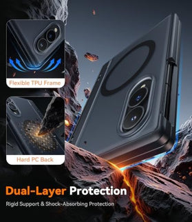 Galaxy Z Fold 8 Case with Privacy Screen Protector and Hidden Kickstand