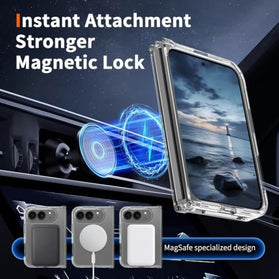 iPhone Ultra Case with Spring Hinge Protection and 360° Magnetic Protection