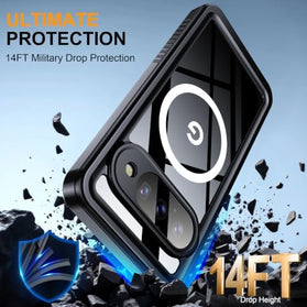 Google Pixel 11 IP68 Waterproof Case with MagSafe and Built-In Screen Protector