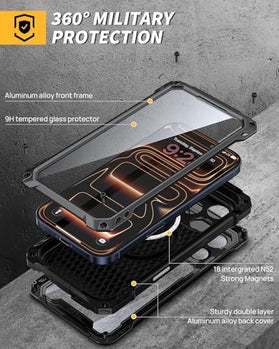 iPhone 17 Pro Max Metal Case with Kickstand