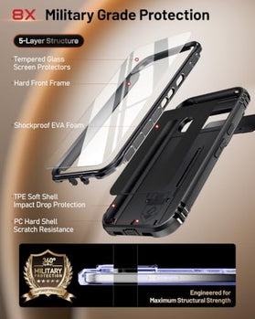 Google Pixel 11 Pro XL Rugged Case with Slide Camera Cover and Kickstand - Redpepper Cases