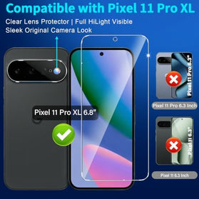 Google Pixel 11 Pro XL Screen Protector 3-Pack with Camera Lens Protectors - Redpepper Cases