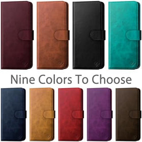 Google Pixel 11 Pro Genuine Leather Flip Wallet Case with RFID Blocking