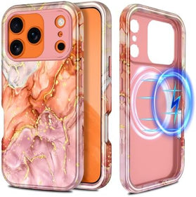 iPhone 18 Pro Max Marble Pattern Case with MagSafe