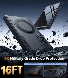 Galaxy Z Fold 8 Privacy Case with 360 Magnetic Stand and Hinge Protection - Redpepper Cases
