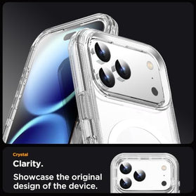iPhone 18 Pro Max Clear 3-Layer Rugged Case with MagSafe