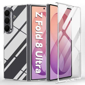 Galaxy Z Fold 8 Ultra Shockproof Clear Case with Built-In Screen Protector - Redpepper Cases