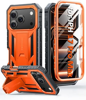 iPhone 18 Pro Max Anti-Slip Matte Case with Kickstand and 20FT Drop Protection