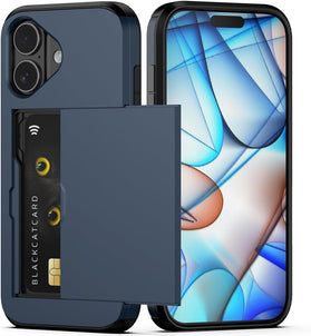 iPhone 17 Shockproof Hidden Card Slot Slim Wallet Phone Case - Redpepper Cases