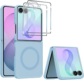 Galaxy Z Flip 8 Magnetic Case with 2 Screen Protectors and MagSafe Compatibility