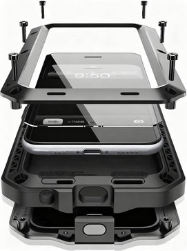 iPhone 17 Pro Max Full Body Protective Heavy Duty Aluminum Alloy Metal Case - Redpepper Cases