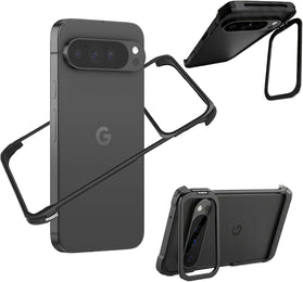 Google Pixel 11 Pro XL Metal Bumper Case with Kickstand and Heat Dissipation