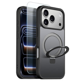 iPhone 18 Pro Translucent Matte Case with Kickstand and Screen Protector - Redpepper Cases
