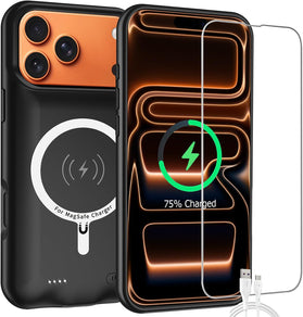 iPhone 17 Pro Max 12000mAh Battery Case with CarPlay and Wireless Charging