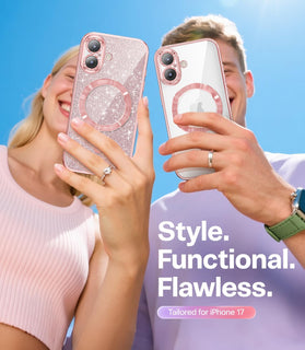 iPhone 17 Glitter Card & Wrist Strap Screen Protectors - Redpepper Cases
