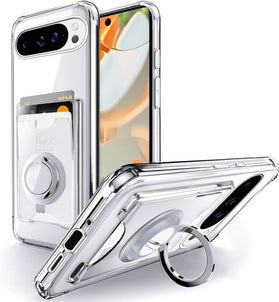 Pixel 9 Pro XL Wallet Case with Card Holder and Ring Kickstand - Redpepper Cases