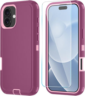 iPhone 17 HD Screen Protector Heavy Duty Shockproof Case - Redpepper Cases