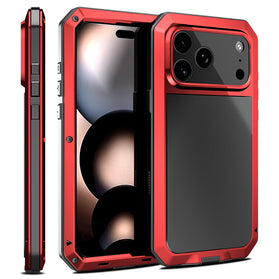 iPhone 17 Pro Max Full Body Protective Heavy Duty Aluminum Alloy Metal Case - Redpepper Cases