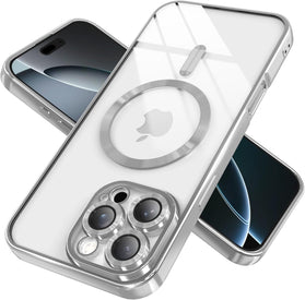 iPhone 17 Pro Max with Camera Lens Protection Magnetic Clear Case - Redpepper Cases