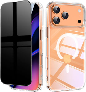 iPhone 17 Pro Privacy Screen Protector Silicone TPU Case Cover - Redpepper Cases