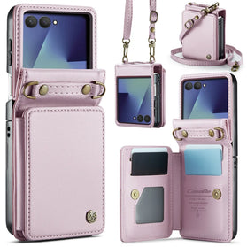 Galaxy Z Flip 8 RFID-Blocking Wallet Case with Kickstand