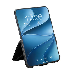 iPhone Fold Genuine Leather Stand Wallet Case