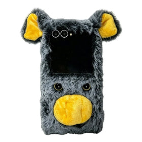 Galaxy Z Flip 8 Cute Pig Plush Shockproof Case