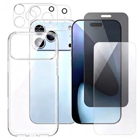 iPhone 18 Pro Max Clear Case with Camera Lens and Screen Protector Bundle