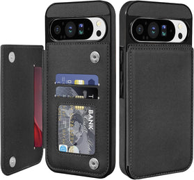 Google Pixel 10 Pro XL Leather Wallet with Card Holder Flip Cover - Redpepper Cases