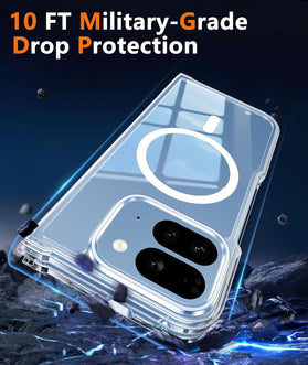 Google Pixel 10 Pro Fold Clear Magnetic Case with Anti-Yellowing Finish