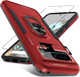 Google Pixel 10 Pro XL Heavy Duty Shockproof Full Body Protective Cover - Redpepper Cases