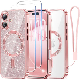 iPhone 17 Glitter Card & Wrist Strap Screen Protectors - Redpepper Cases