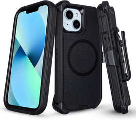 iPhone 13 Rugged Case with Belt Clip Holster and Kickstand - Redpepper Cases