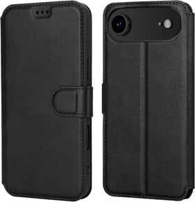 iPhone 17 Air Card Holder PU Leather Kickstand Shockproof Cover - Redpepper Cases